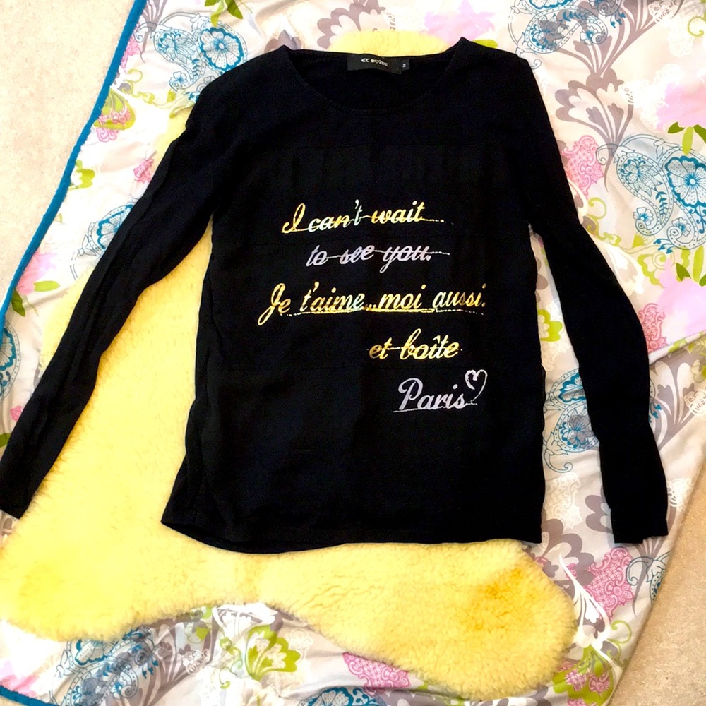 Black long sleeve t shirt